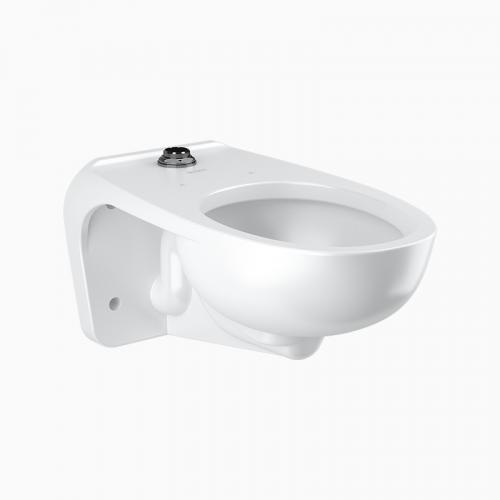 Sloan ST-2459-STG Vitreous China Wall Hung Top Spud Water Closet with SloanTec Glaze, Universal 1.1 to 1.6 GPF, Toilet Bowl Only Questions & Answers