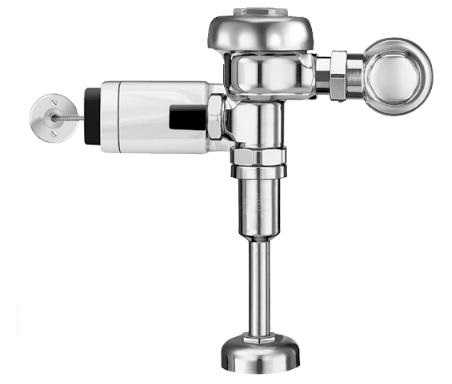 Sloan ROYAL 186-0.125 SFSM HW Urinal Flushometer, Exposed, AC Powered, Sensor Activated, Side Mount, 0.125 GPF Hardwired Questions & Answers