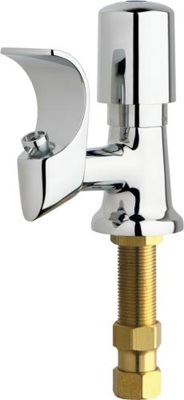 Chicago Faucets 748-765ABCP Single Hole Bubbler, Drinking Fountain, Vandal Proof 2" MVP Metering Push Handle, 0.74 GPM Flow Control Questions & Answers