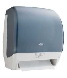 Bobrick B-72974 Universal Surface-Mounted Automatic Roll Paper Towel Dispenser, Translucent Navy Cover Questions & Answers