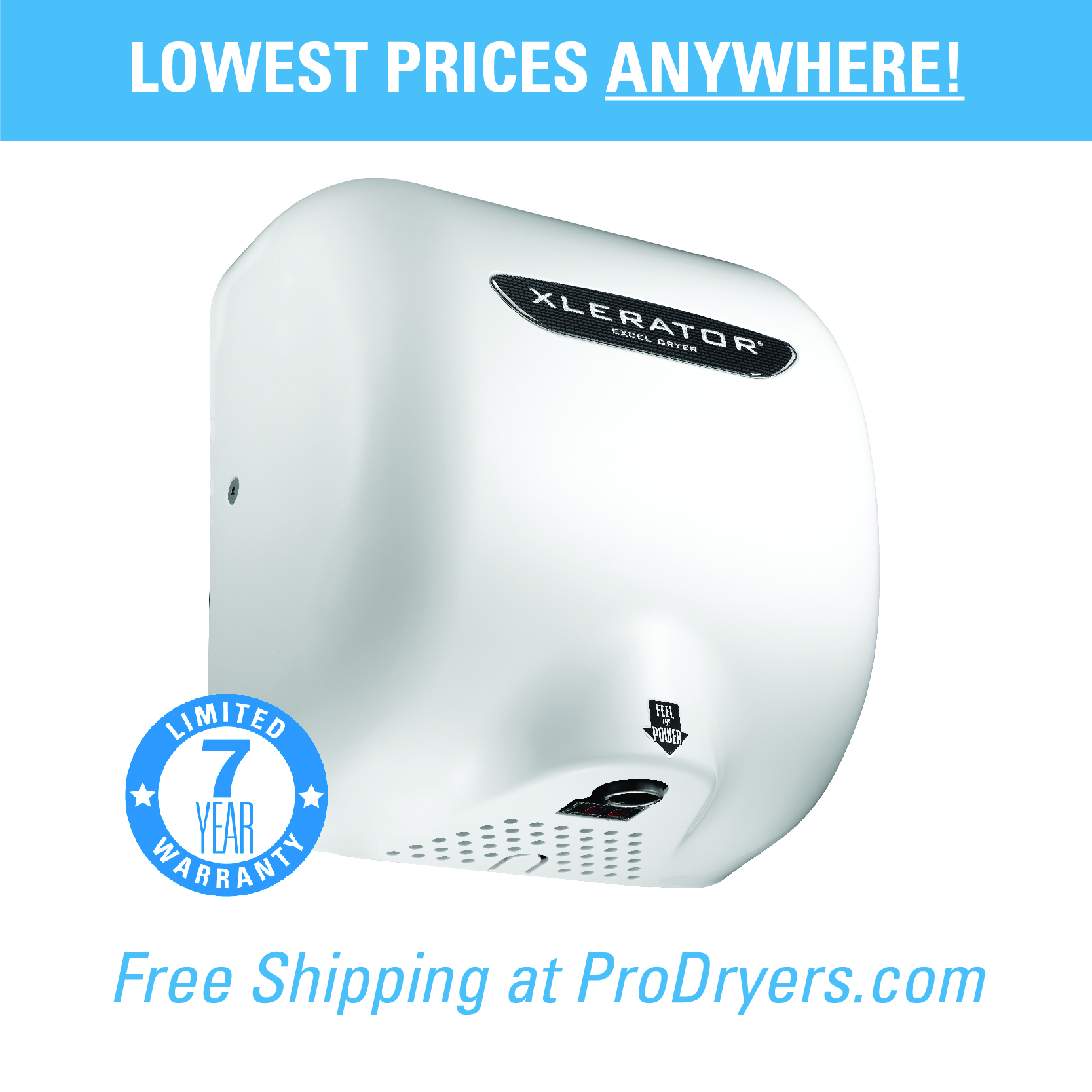 Excel Dryer XLERATOR Hand Dryer XL-W, Zinc Die-Cast Cover - White, Automatic Sensor, Surface Mounted, LEED Credits, GreenSpec Listed, Commercial Hand Dryer Questions & Answers